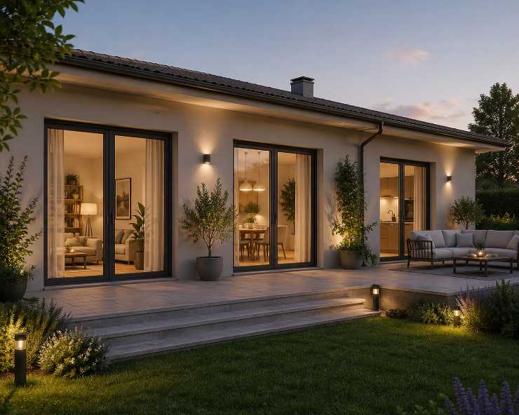 casa con porte finestra