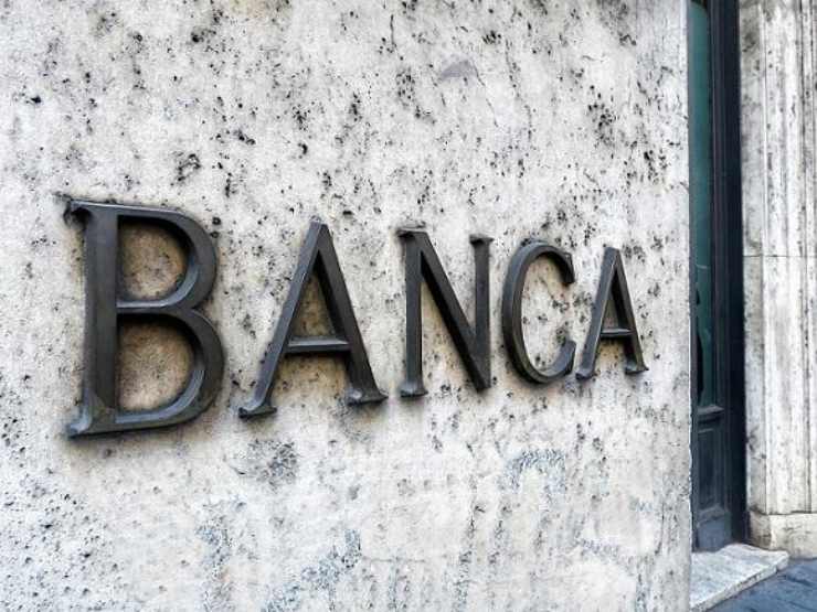 scritta banca